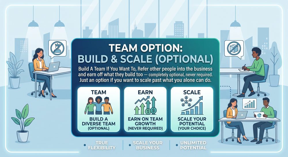 Optional team building — refer other brokers and earn from their growth Optional team building — refer other brokers and earn from their growth