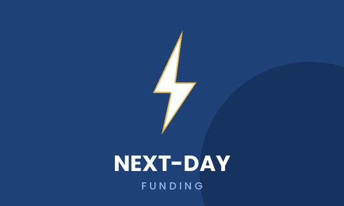 Next-day funding icon for credit card processing Next-day funding icon for credit card processing